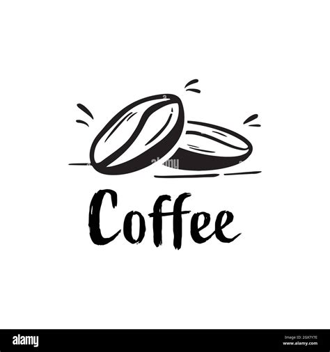 silhouette coffee bean logo for coffee drink Stock Vector Image & Art ...