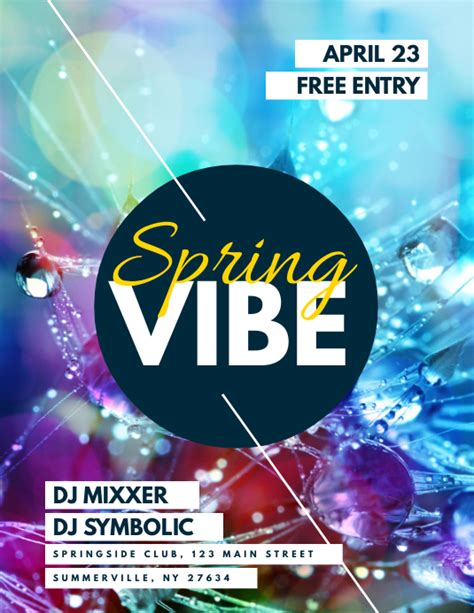 Spring Vibe Flyer Template | PosterMyWall