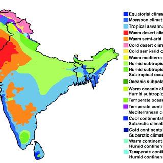 1. Climate regions in South Asia according to the Köppen Climate... | Download Scientific Diagram