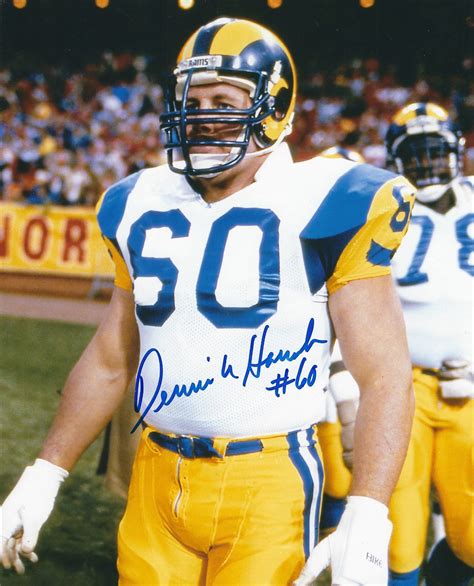 AUTOGRAPHED DENNIS HARRAH 8X10 Los Angeles Rams Photo - Main Line ...