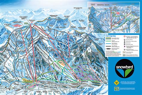 Utah Ski Maps | Snowbird Ski Resort Trail Map