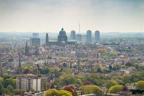 Bruxelles Skyline. Buildings of Brussels, Belgium Stock Photo - Image ...