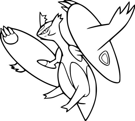 Pokemon Coloring Pages Jinx - Pokemon Drawing Easy