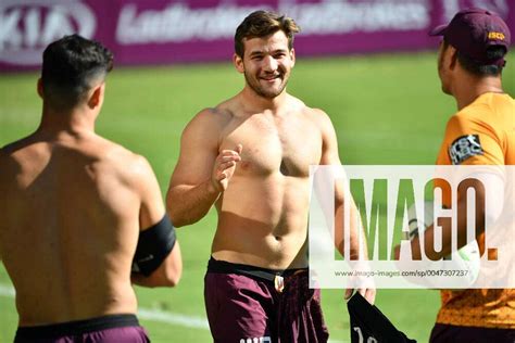 NRL BRONCOS TRAINING, Patrick Carrigan (centre) is seen during Brisbane ...