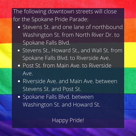 Kris Crocker on Twitter: "RT @SpokaneCity: The Spokane Pride Parade ...