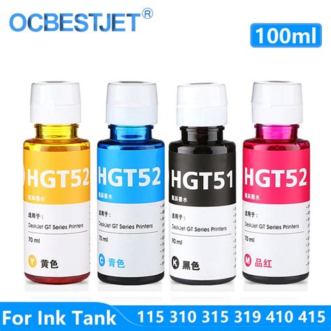 100ML/Bottle Refill Dye Ink Bottle For HP Ink Tank 110 115 310 315 316 ...