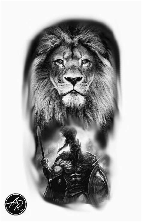 Löwe , | Lion head tattoos, Lion tattoo sleeves, Gladiator tattoo