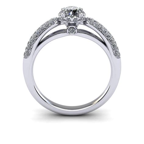 Modern Crown-Set Engagement Ring