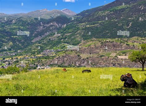 Aosta Valley. Italy Stock Photo - Alamy