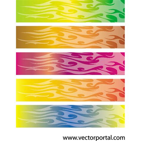 Flames banner backgrounds Royalty Free Stock SVG Vector and Clip Art