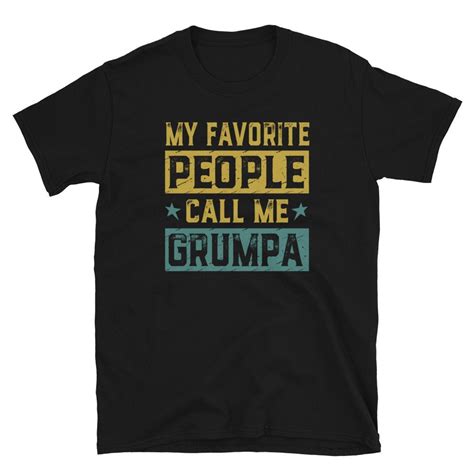 Grandpa Gifts Grandpa Shirts Fathers Day Gift Men Short-sleeve Unisex T ...