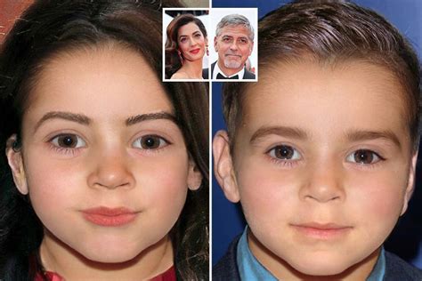 Here's what George and Amal Clooney's twins might look like... and they ...