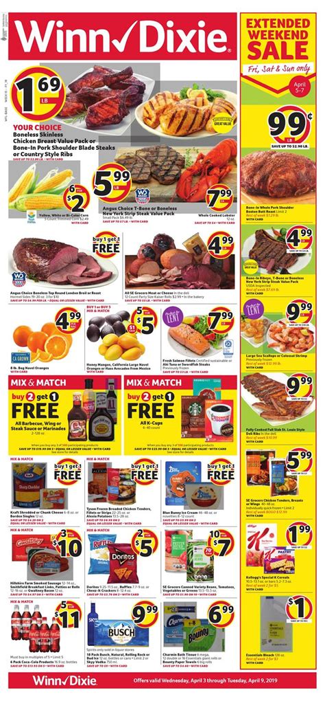 Winn Dixie Weekly Ad Apr 3 - 9, 2019 - WeeklyAds2