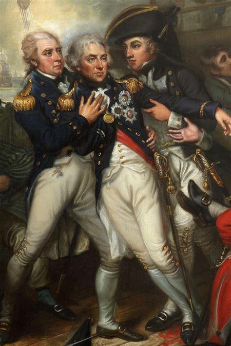 “Lord Nelson’s Victory off Trafalgar” rediscovered painting by American artist Mather Brown ...