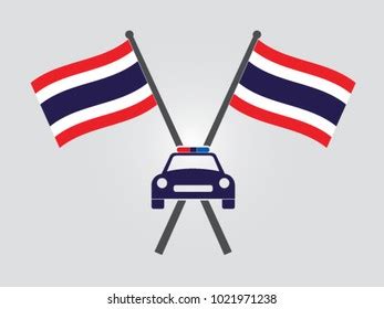 Thailand Emblem Cop Police Stock Vector (Royalty Free) 1021971478 ...