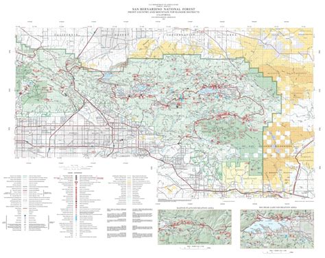 San Bernardino National Forest Visitor Map - North (2009) by US Forest ...