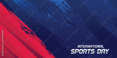 Sports Background Vector. International Sports Day Illustration, Graphic Design for the ...