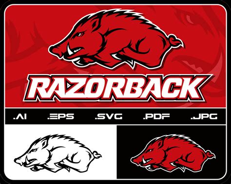 RAZORBACK MASCOT LOGO Digital File - Etsy