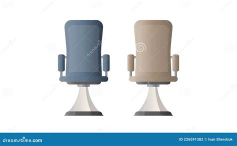 Office Chair. Vector Illustration of an Office Chair for a Boss. Isolated on White Background ...