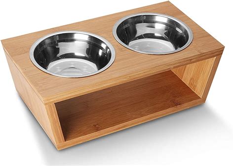 Elevated Dog Bowls or Cat Food Bowls - for Dogs, Puppy or Cat - Raised ...