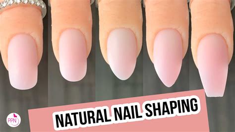 Shaping Natural Nails Squoval, Round, Oval, Almond, Coffin - Paola Ponce Nails