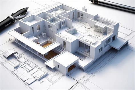 Premium Photo | Architecture Plans Blueprinting the Future