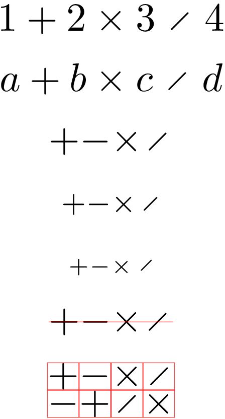 math mode - How can I make a diagonal division symbol? - TeX - LaTeX ...