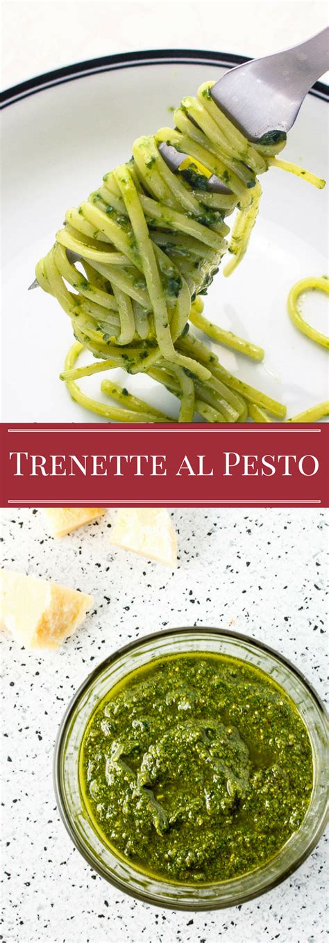 Trenette al Pesto | Favorite pasta recipes, Italian recipes, Pesto