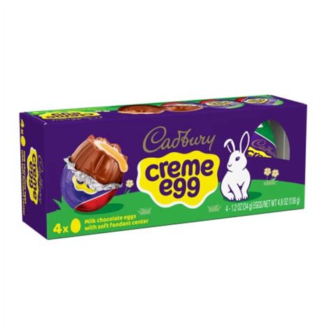 CADBURY CREME EGG Milk Chocolate Easter Candy Eggs, 4 ct / 1.2 oz ...