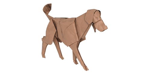 3D Origami Dog - TurboSquid 1817541