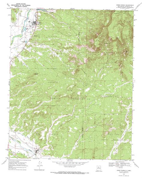 Jemez Pueblo topographic map, NM - USGS Topo Quad 35106e6