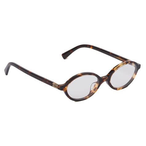 Miu Miu - Miu Miu Regard Collection Sunglasses - Oval - Honey ...