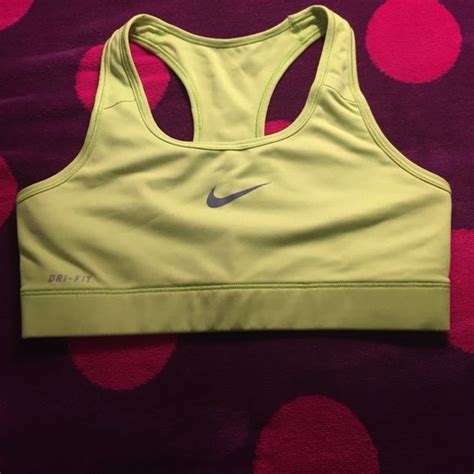 Nike Dri-Fit Sports Bra - Neon Yellow