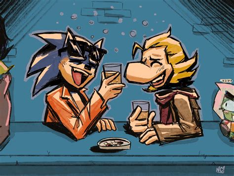 Rayman and Sonic in a Bar (Ramon and Ugly Sonic) by NisCrolasco on DeviantArt