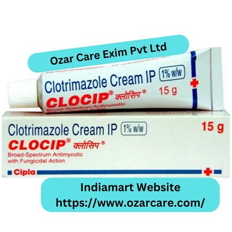 Clotrimazole Cream IP, 1% w/w, Packaging Size: 15 gm at Rs 100/tube in ...