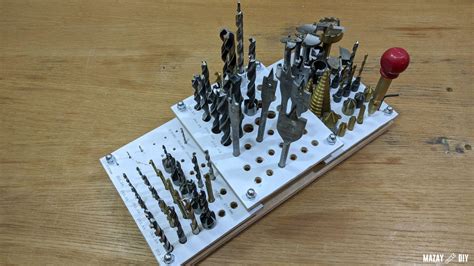 DIY Drill Bit Storage Rack — Free printable templates and 3D model