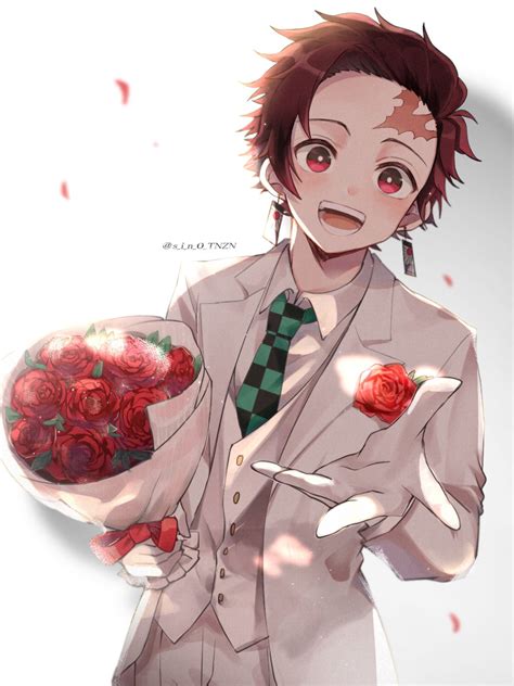 Tanjirou's Wedding Suit [@s_i_n_0_TNZN] : r/KimetsuNoYaiba