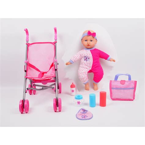 Gi-Go 14 Baby Doll with Stroller Set - Walmart.com - Walmart.com