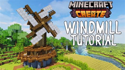 Minecraft Medieval Windmill Tutorial (--with Create Mod--) - YouTube