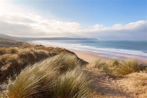 Woolacombe Beach near Coast View Holiday Home