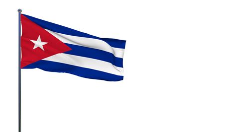 Cuba Flag Waving in The Wind 3D Rendering, National Day, Independence Day 14039774 PNG