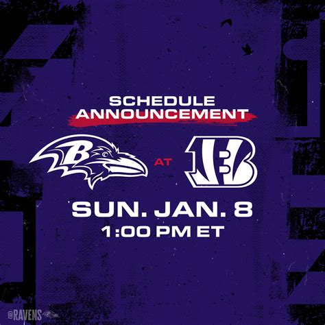 Ravens vs. Bengals on Sunday, 8th January 2023 : r/sbnews