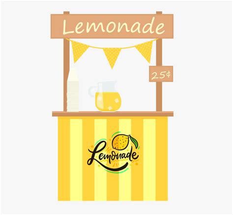 Packages Stand - Cartoon Lemonade Stand, HD Png Download , Transparent ...