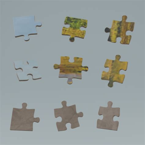 Jigsaw Puzzle - 1000 Pieces 3D Model - TurboSquid 1896956