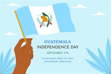 Free Vector | Flat independencia de guatemala background