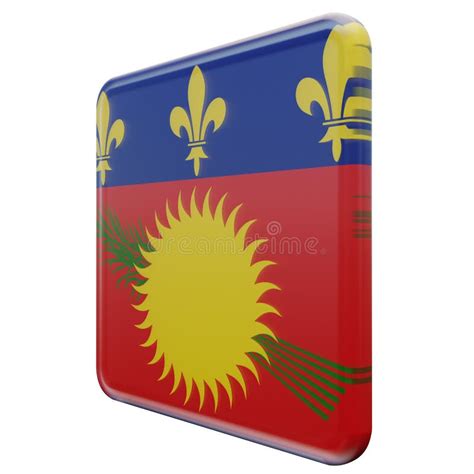 Guadeloupe 3D flag stock illustration. Illustration of patriotism - 254990089