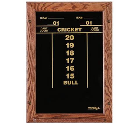 Oak-Framed Dart Scoreboard