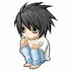 Death Note Lawliet GIF - Death Note Lawliet Chibi - Discover & Share GIFs