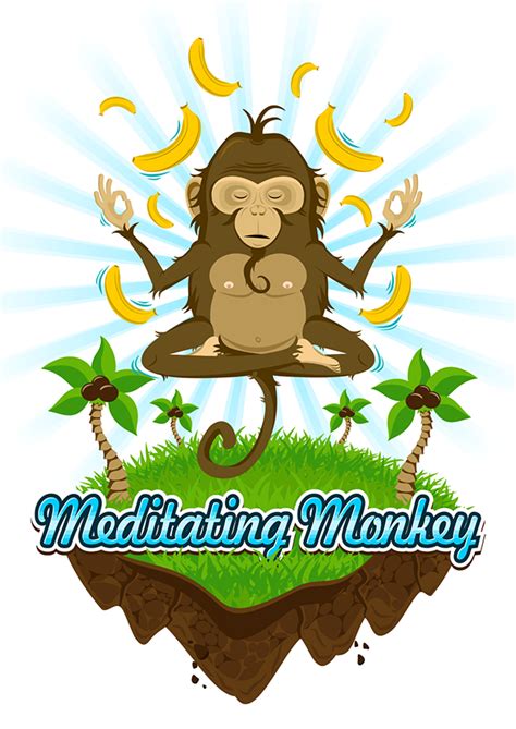 Meditating Monkey on Behance