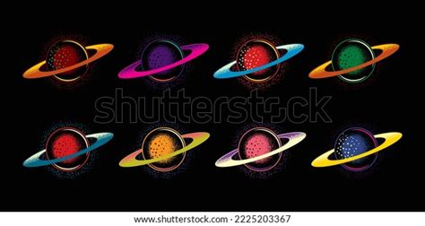 Original Vector Collection Vintage Style Planet Stock Vector (Royalty ...